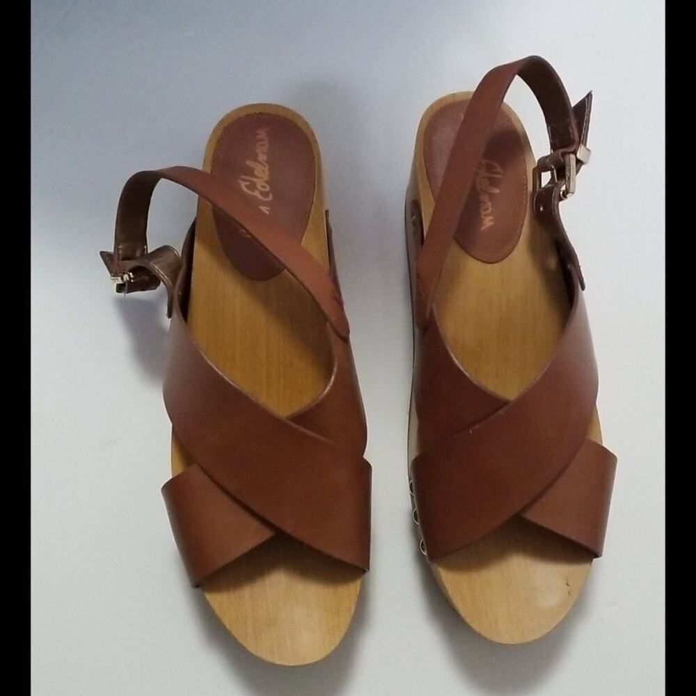 SAM ELDERNAN BENTLEE LEATHER SANDALS SIZE…